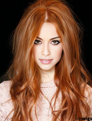 Long Synthetic Lace Wigs Cropped Color Wavy Style